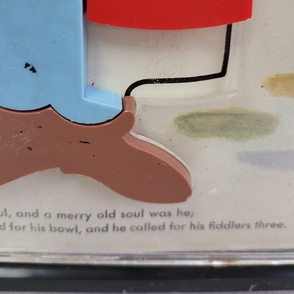 Vintage 1962 Plastic Child Guidance Toy Magnet Old King Cole Puzzle No. 942 - Picture 4 of 5